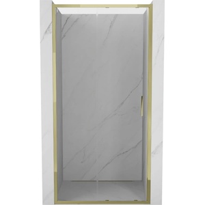 Mexen Exo-S плъзгаща се душ врата 95 см, прозрачна, златна - 8151-095-000-50-00 (8151-095-000-50-00)