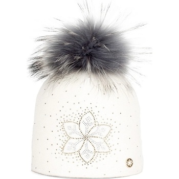 Granadilla Sylvain Fur beanie white