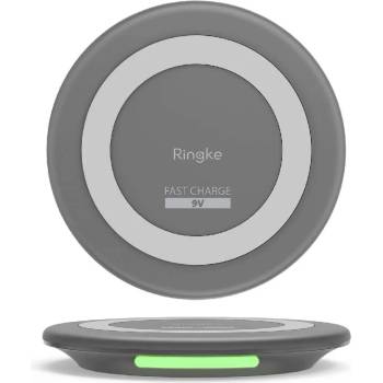 Ringke MFi-Certified Wireless Charger - сертифицирана поставка (пад) за безжично захранване с Fast Charge за QI съвместими устройства (сив)