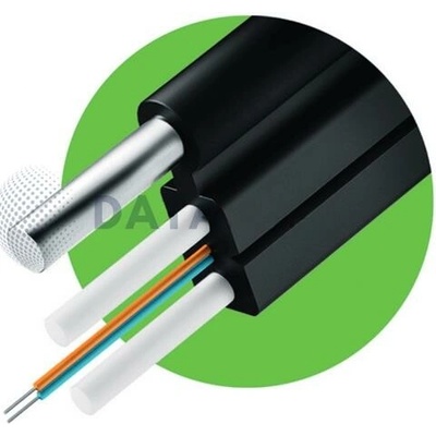 Dataway DW-O-FD-B-A2-LSOH-1000 DROP (1000m), Optický, 2-vlákno, G.657A2, LSOH, 5x2mm, 600N