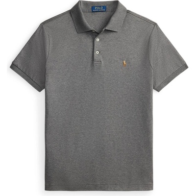 Ralph Lauren Блуза с яка POLO RALPH LAUREN Men's Slim Fit Short Sleeve Polo Shirt - Flannel Hthr