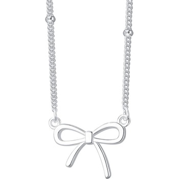 Silenti Jewelry Сребърно колие "Панделка