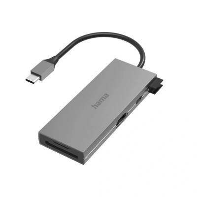 Hama 00200110 докинг станция USB 3.2 Gen 1 (3.1 Gen 1) Type-C Сив (h00200110)