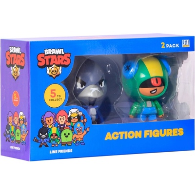 PMI Kids World akčná 11.5 cm Brawl Stars 2 pack séria 1 Leon a Crow