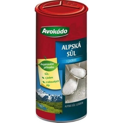 Avokádo alpská soľ s jódom 330g