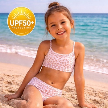 Image 1 of Swim Essentials Swim Essentials: Бански от две части с размери от 1 до 8 години "Neutral Leopard (SWE-2024SE1205)
