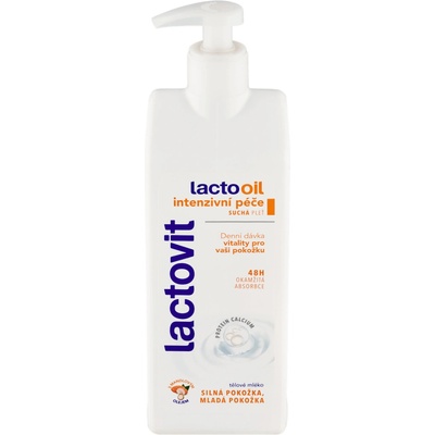 Lactovit Lactooil Intenzivní péče tělové mléko dávkovač 400 ml
