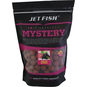 Jet Fish boilies Mystery Jahoda Moruše 3kg 24mm