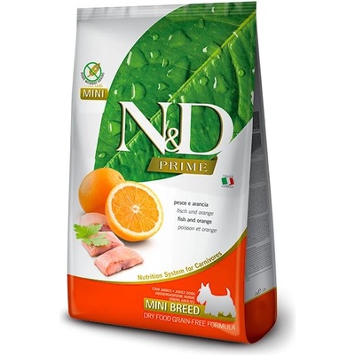 N&D Grain Free Adult Mini Fish & Orange 7 kg