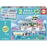 Educa - Puzzle Inside/Outside Vessel - 100 piese