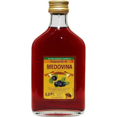 Včelařství M+M medovina dezertní borůvková 0,2 l