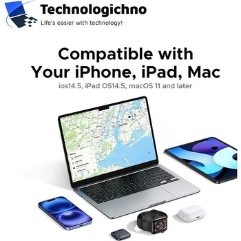 UGREEN Смарт тракер Ugreen GPS Anti-loss iOS Grey (CM816 / 45297)