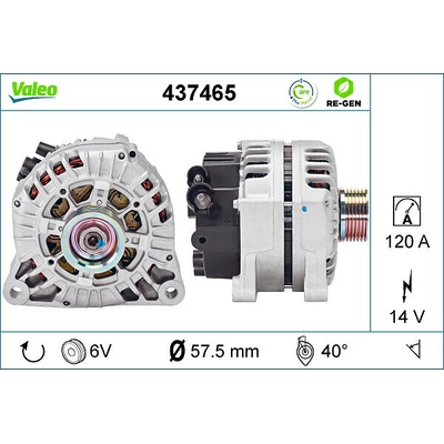 Alternátor VALEO 437465