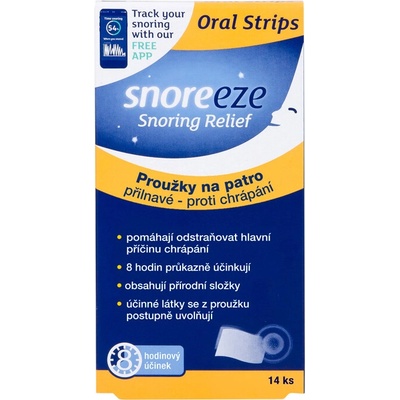 Snoreeze Proužky přilnavé na patro proti chrápání 14 ks
