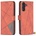 Samsung Galaxy M55 5G Rhombus Texture Magnetic Wallet Кожен Калъф и Протектор