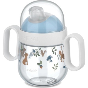 Mepal Светлосиня пластмасова детска чаша 200 ml Forest Friends by Little Dutch - Mepal (108017065408)