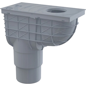 Alcadrain Univerzálny lapač strešných splavenín priamy 300 × 155 / 125 / 110 mm šedý