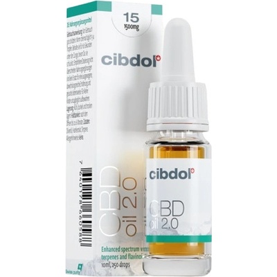 Cibdol CBD olej 2.0 15 % 1500 mg 10 ml
