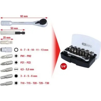 Ks Tools Gola sada 1/4", 24ks