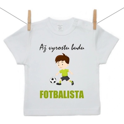 Boodyy tričko s krátkým rukávem Až vyrostu budu fotbalista