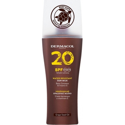 Dermacol Opalovací mléko voděod.SPF20 spray 200 ml