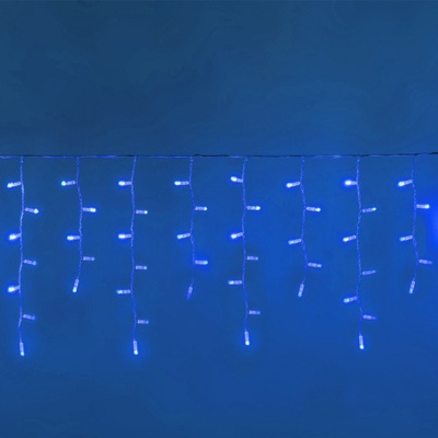 eCa Vianočný svetelný záves 300 LED modrý 15 m