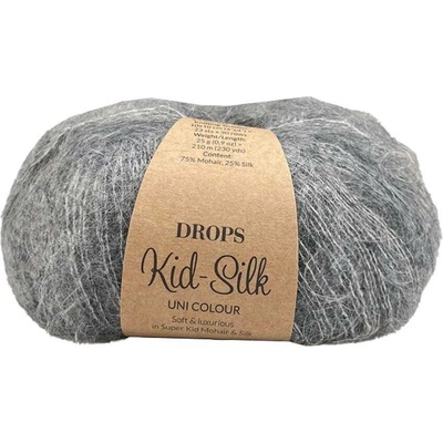 Drops Kid-Silk 75 ocelová šedá