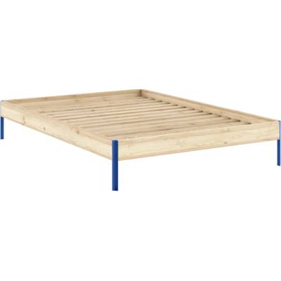 Karup Core bed natural pine borovice / vividblue raw