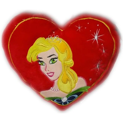 Плюшена играчка Сърце с Принцеса 32см