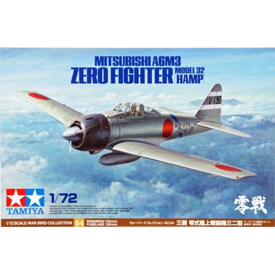 Tamiya Mitsubishi A6M3 Zero Fighter Model 32 Hamp 1:72