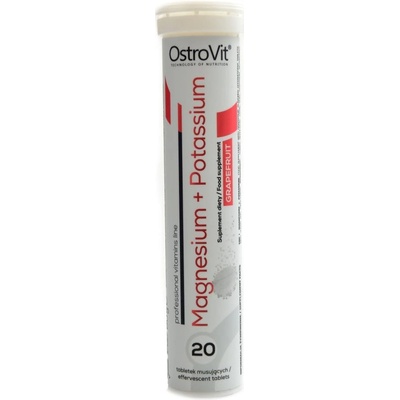Ostrovit Horčík + draslík Grapefruit 20 tabliet