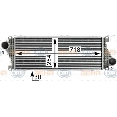 Intercooler, échangeur HELLA 8ML 376 700-071 au meilleur prix