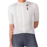 Castelli Мъжка фланелка с къс ръкав за колоездене Castelli Drittone Logo Jersey Cycling jersey - White / Black (056-3888-0412)