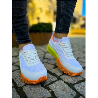 Chekich Унисекс спортни обувки с връзки CH181 RRT - Бели с Оранжев #366322 (366322_Бяло)