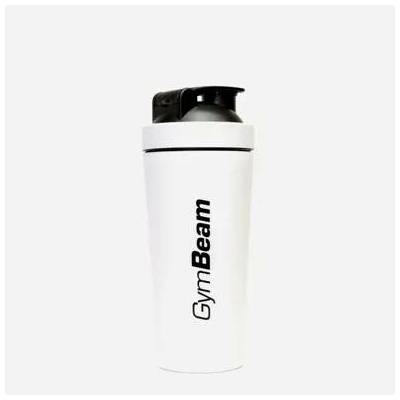 GymBeam Šejkr bílý z nerezové oceli 750 ml 6 x 1 ks