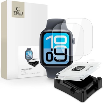 Tech-Protect Folia hydrozelowa tech-protect supreme set+ 2-pack apple watch 4 / 5 / 6 / se 1 / 2 / 3 (40 mm) clear (5906302392414)