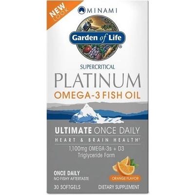 Garden of Life Minami Platinum Omega-3 rybí olej pomaranča 30 kapsúl