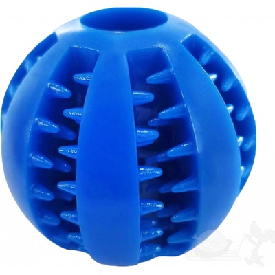 Uniq Pets dentální mátový míček na pamlsky modrý 6 cm