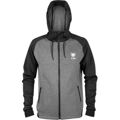 TSG mikina aero zip Hoodie black grey 136