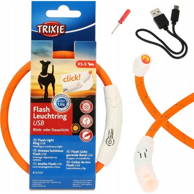 TRIXIE Obojek Pro Psy s LED světlem USB