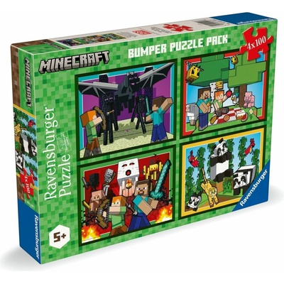 RAVENSBURGER Minecraft 4x100 dielov