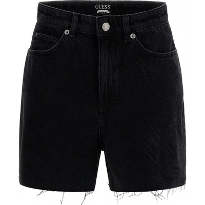 Guess dámské kraťasy MANOLA SHORT W3GD50D4ZM1-PLA1 Černá
