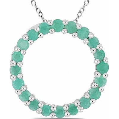 Nefertitis Přívěsek stříbrný s broušenými smaragdy 034766 EM NF23917