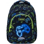 HEAD Ученическа раница, Head, Неонова игра, AB330, 39 х 28 х 15 см