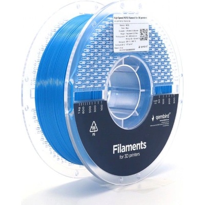 Gembird 3DP-PETG1.75HY-01-B Високоскоростна PETG нишка синя 1, 75mm 1kg (3DP-PETG1.75HY-01-B)