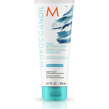 Moroccanoil Оцветяваща маска за коса цвят аквамарин Color Depositing Mask Aquamarine 200/30мл