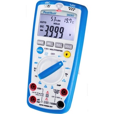 PEAKTECH P 3690 LCD (4000); VDC:400m/4/40/400/600V; ±3%
