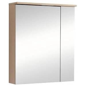Inter Ceramic Огледален шкаф за баня AMO-60 6018-60, Inter Ceramic, с LED осветление, PVC, 60х70х17см (6018-60)