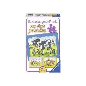 Ravensburger Моят първи пъзел 3 х 6 части - Най-добри приятели, 7006571