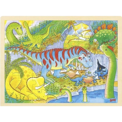 Goki Дървен пъзел Goki - Динозаври (57724)